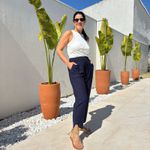 Calça Feminina Sarja Marante - Marinho