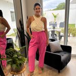 Calça Feminina Sarja Marante - Rosa Forte