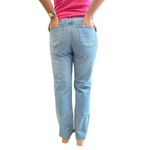 Calça Jeans Feminina Reta Barra Fio