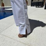 Calça Jeans Feminina Wide Leg - Branco