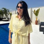 Camisa Feminina Cropped - Amarelo