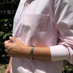 Camisa Feminina Listrada Abertura - Rosa Bebê