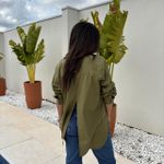 Camisa Feminina Tricoline - Verde