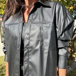 Camisão Feminino Couro - Preto