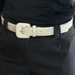 Cinto Feminino Croco - Off White