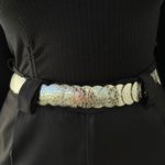 Cinto Feminino Moedas - Prata