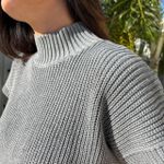 Colete Feminino Tricô - Cinza Claro
