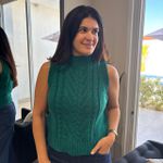 Colete Feminino Tricô Trançado - Verde