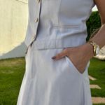 Conjunto Feminino Saia e Colete - Cinza Gelo