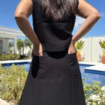 Conjunto Feminino Colete e Saia Flat - Preto