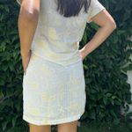 Conjunto Feminino Crochê Polo e Shorts Saia - Off White 