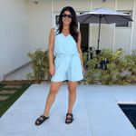 Conjunto Feminino Dubai Shorts - Azul Bebê