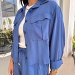 Conjunto Feminino Jaqueta e Calça Viés - Azul Ocean