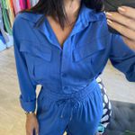 Conjunto Feminino Jaqueta e Calça Viés - Azul Ocean