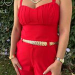 Conjunto Feminino Marante Nervuras - Vermelho
