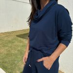 Conjunto Feminino Moletinho Gola Alta - Marinho