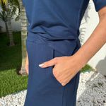 Conjunto Feminino Saia Moletinho - Marinho