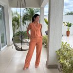 Conjunto Feminino Pala Flat Ice - Laranja Queimado