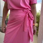 Conjunto Feminino Sarjado de Saia - Rosa Chiclete