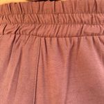 Conjunto Feminino Shorts Pesponto - Marrom Escuro