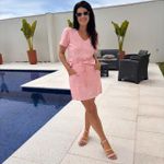 Conjunto Feminino Shorts Saia Linho - Rosa