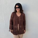 Conjunto Feminino Kimono e Cropped - Marrom