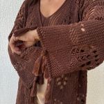 Conjunto Feminino Kimono e Cropped - Marrom