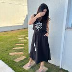 Conjunto Feminino Viscose - Preto