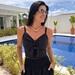 Cropped Feminino de Amarrar - Preto