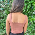 Cropped Feminino Poliamida com Alça - Marrom