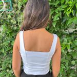 Cropped Feminino Poliamida com Alça - Off White