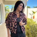 Jaqueta Feminina Bomber - Animal Print