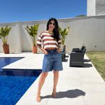 Jorts Jeans Feminino Oversized - Escuro