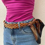 Lenço Feminino Estampado - Laranja