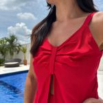 Macacão Feminino Sobreposição - Vermelho