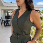 Macacão Feminino Twill com Cinto - Militar