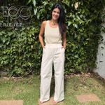 Pantalona Feminina Sarja Line - Off White