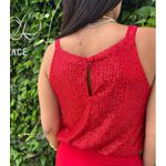 Regata Feminina Paetê - Vermelho