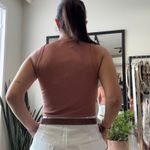 Regata Feminina Poliamida Canelada - Marrom