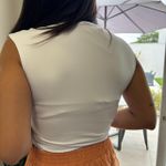 Regata Feminina Poliamida com Decote - Off White