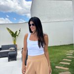 Regata Feminina Poliamida Franzida - Off White