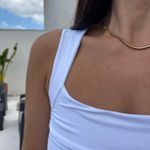 Regata Feminina Poliamida Franzida - Off White