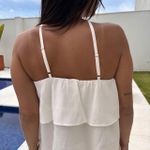 Regata Feminina Viscolinho com Aviamento e Alça - Off White