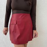 Saia Feminina Couro - Cherry