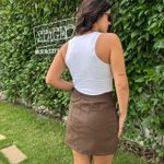 Saia Feminina Curta - Marrom