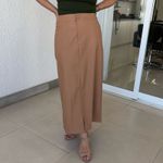 Saia Feminina Midi - Caramelo