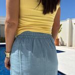 Saia Feminina Midi Genova - Azul Claro
