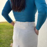 Saia Feminina Midi Linho - Cru