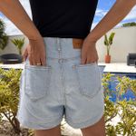Shorts Feminino Recortes Jeans - Claro