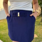 Shorts Saia com Fivela - Marinho
